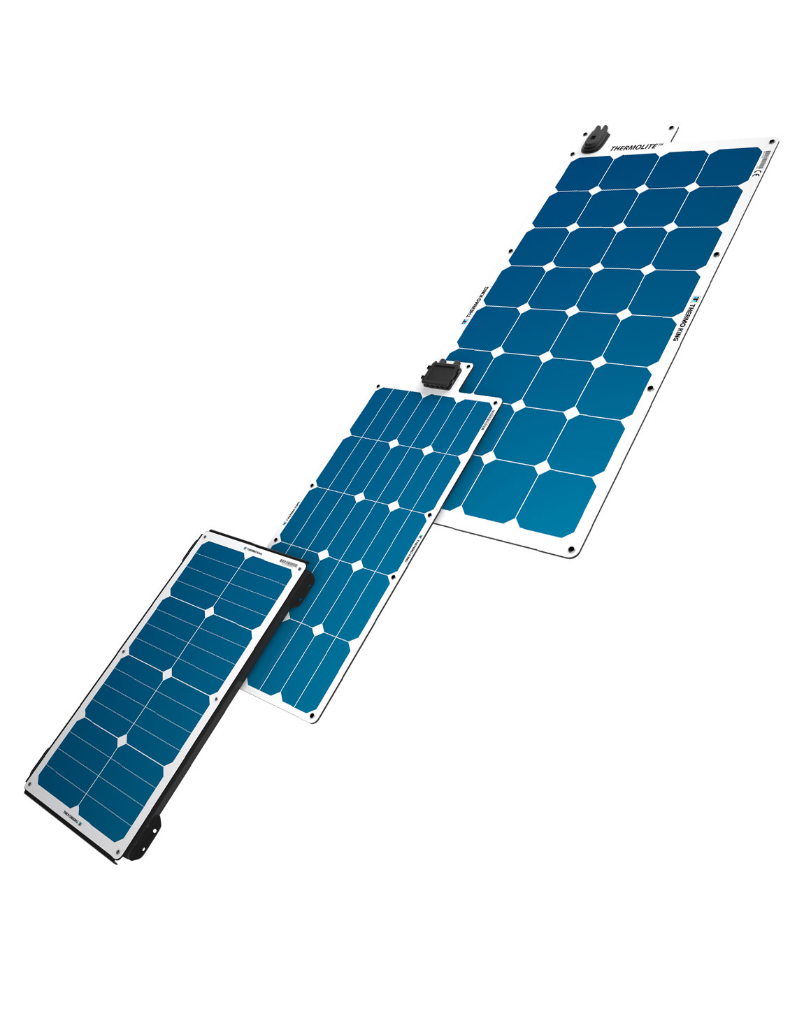 Imagem do produto de três painéis solares termolíticos